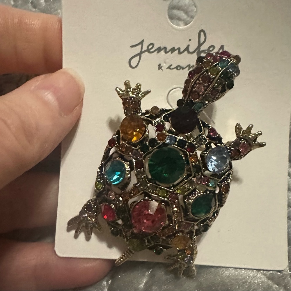 Jenni Women Jewelry Multicolor Turtle Brooch
